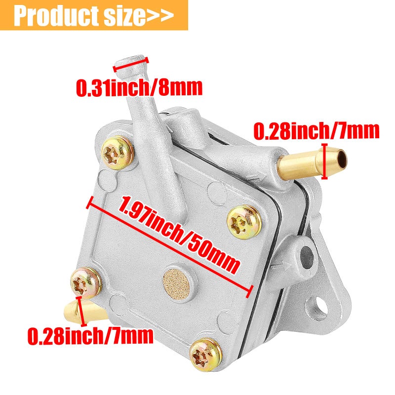 QAZAKY Fuel Pump Compatible with EZGO Golf Cart Club Car 295cc 350cc TXT Medalist Marathon Freedom Workhorse MPT RXV Shuttle ST 72021-G01 25683-G1 S-5147 S-5148 Gas 4-Cycle Robin Engine - Image 2